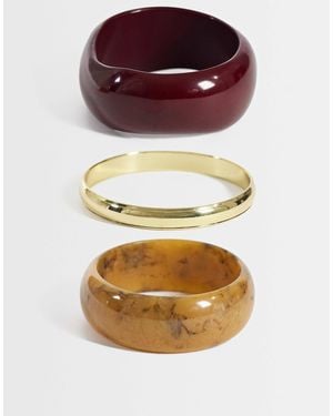 ASOS Pack Of 3 Bangles - Purple