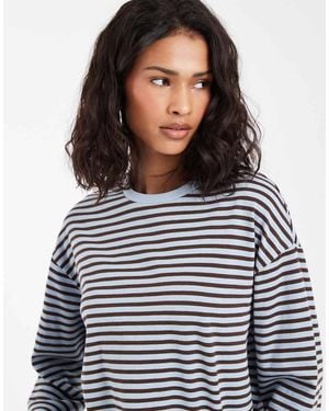 Pieces Long Sleeve T-Shirt - Blue