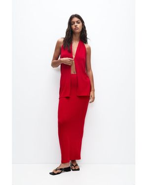 Pull&Bear Gonna Lunga Rossa - Rosso