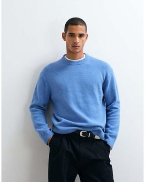 ARKET Cotton Blend Crew Neck Jumper - Blue