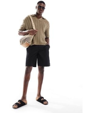Only & Sons Loose Fit Chino Shorts - Black