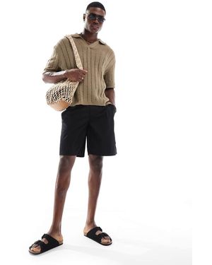 Only & Sons Loose Fit Chino Shorts - Black