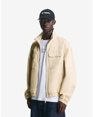 Bershka Jacket With Pockets - White