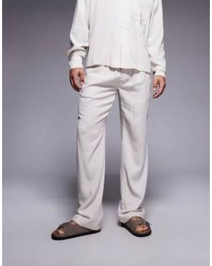 The Couture Club – strukturierte, legere webhose - Grau