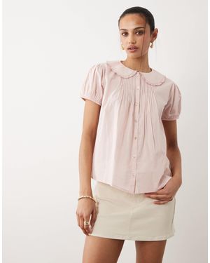 Cotton On – babydoll-bluse - Natur