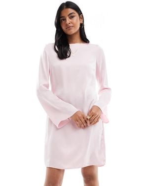 Vero Moda – satin-minirock - Pink