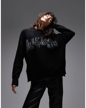 AllSaints Embellished Sequin Jumper - Black