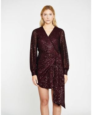 Glamorous Wrap-Front Mini-Dress - Red