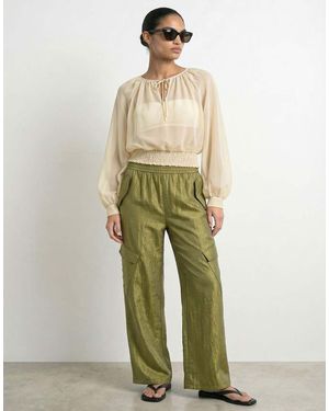 HYPEDROP Blouse Met Lange Mouwen - Groen