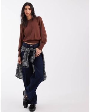 ASOS Durchsichtiger strickpullover - Blau