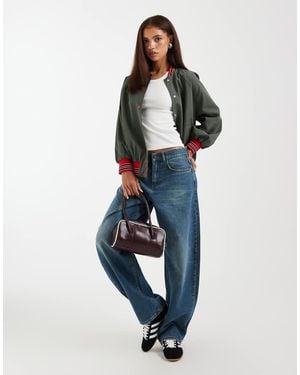 ASOS Varsity Bomber Jacket - Green