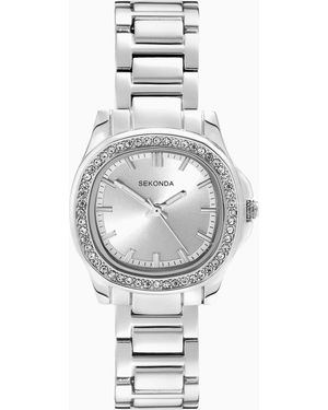 Sekonda Octaire - montre analogique pour femme avec boîtier tv 30 mm - Gris