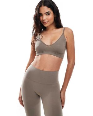 Vero Moda Naadloze Bustier Met Diepe V - Bruin