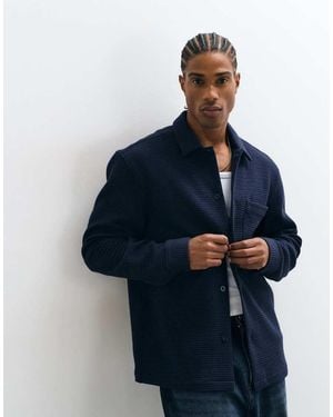ASOS Overshirt Met Wafelstructuur - Blauw