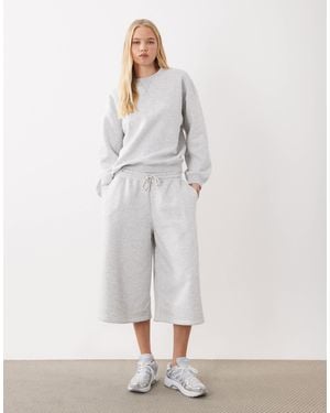 ASOS Jersey jogger Bermuda Short Co Ord - Grey