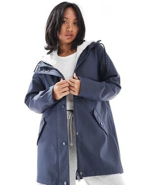 Vero Moda Raincoat With Hood - Blue