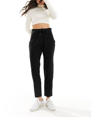 Jdy Pantaloni Slim Neri Con Fascia - Nero