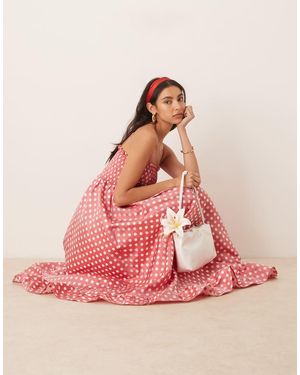 Sister Jane Vestido Midi De Jacquard Campion De - Rosa