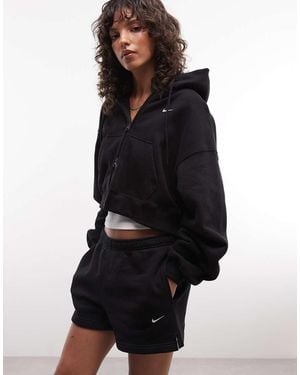 Nike Studio Fleece Short Van Middelzwaar Materiaal - Blauw