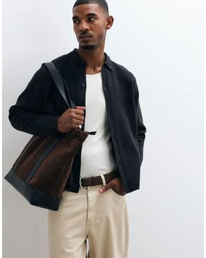ASOS Relaxed Compact Knitted Overshirt - Blue