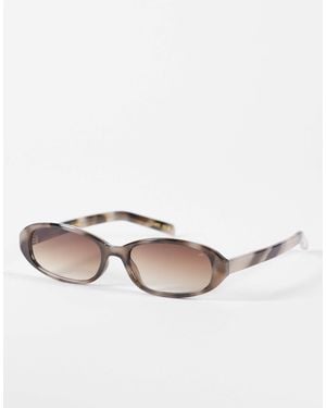 A.Kjærbede A.kjærbede – macy – schmale, ovale sonnenbrille - Natur