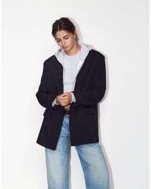 Pull&Bear Blazer croisé - Bleu