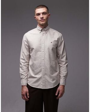 Tommy Hilfiger Heritage Oxford Long Sleeve Shirt - Grey