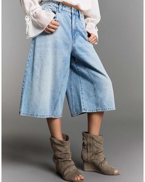 Bershka Lässige stiefeletten - Blau