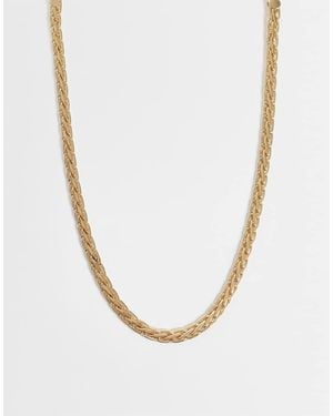 ASOS Collar Con Cadena De Estilo Vintage En Tono - Blanco