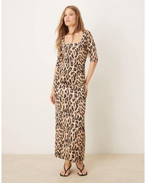 Never Fully Dressed Long Sleeve Maxi Dress - Natural