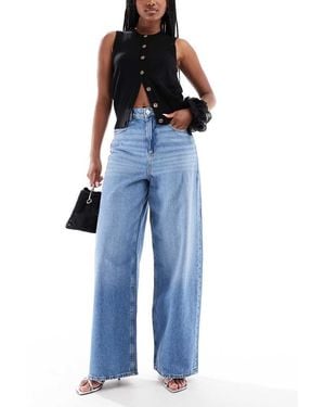 ONLY Paulina High Waist baggy Jeans - Blue