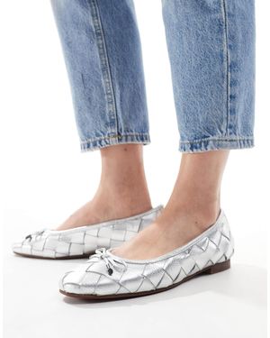 OFF THE HOOK – leder-ballerinas - Blau