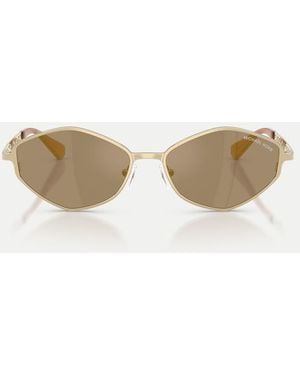 Michael Kors Occhiali Da Sole Dalla Forma Irregolare Con Lenti Specchiate Grigie - Neutro