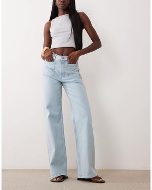 ARKET Lupine High Rise Wide Leg Jeans - Blue