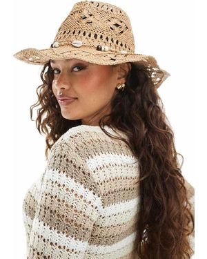 Bershka Cappello Stile Cowboy - Neutro