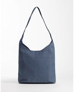 ASOS Striped Tote Bag - Blue