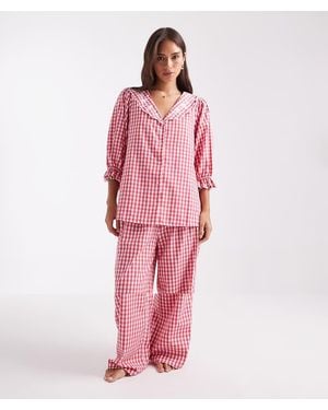 Miss Selfridge Wide Leg Pyjama Set - Pink