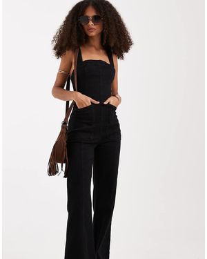 Free People Suns Out Jumpsuit - Black