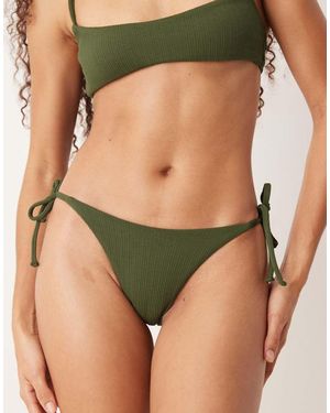Free Society Tie Side Bikini Bottom - Green