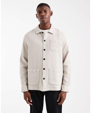 Farah Castlefield Longsleeve Shirt - Natural