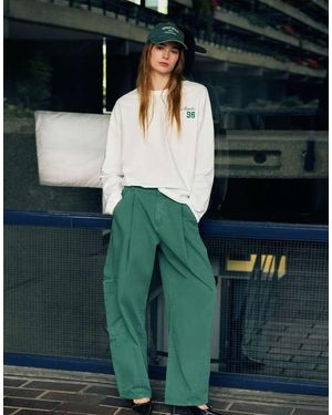 Pull&Bear Pantaloni Cargo Balloon Verdi - Verde