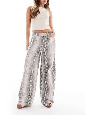 Object Wide Leg Jeans - Grey