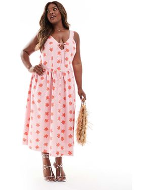Renee Studio Renée studio plus – exklusives midi-riemchenkleid - Pink
