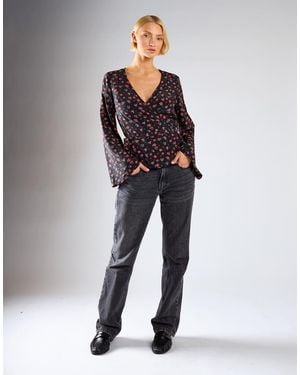 Glamorous Wrap Top - Multicolour