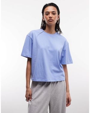Collusion Boxy Short Sleeve T-shirt - Blue