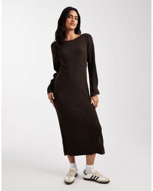 ONLY – maxi-strickkleid - Schwarz