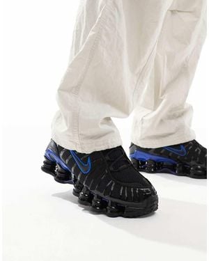 Nike Zapatillas De Deporte Negras Y Azules Shox Tl De - Blanco