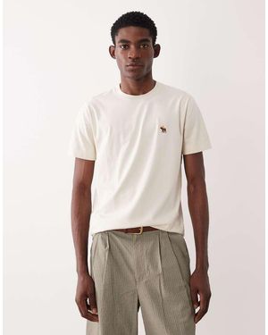 Abercrombie & Fitch Icon Logo Everyday Essential T-shirt - Natural