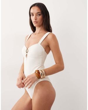 Accessorize Badpak Met Uitsnijding - Naturel