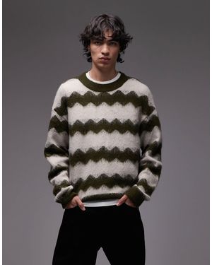Wrangler – angerauter strickpullover - Grau